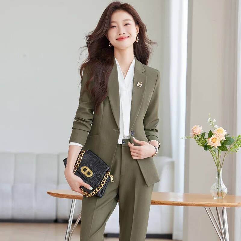 Women'S Formal Wear Pantsuits - Stili uniformi formali autunno inverno Tailleur