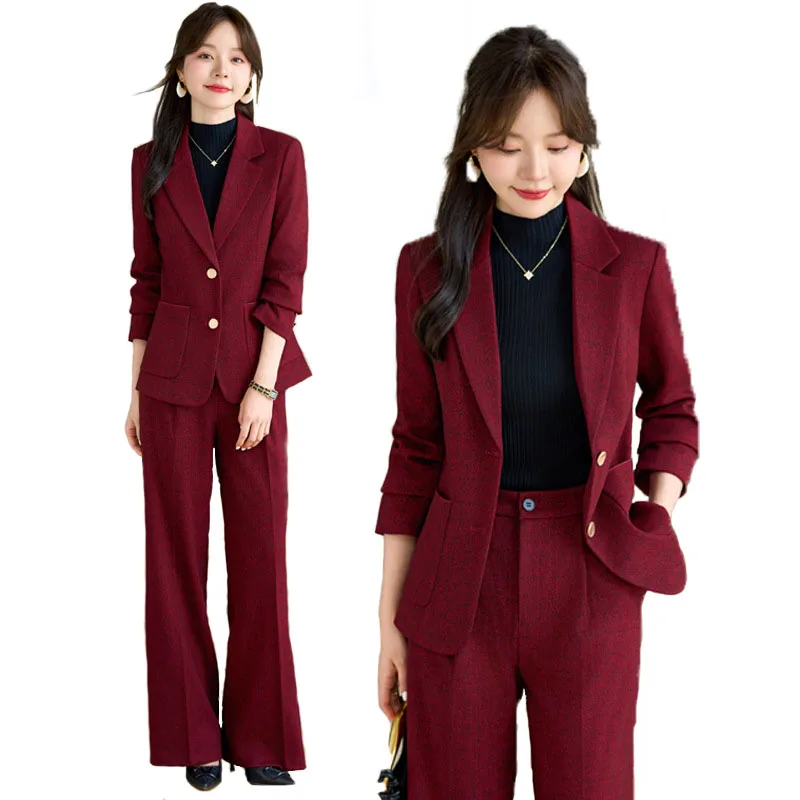 Women'S Formal Wear Pantsuits - Pop Tessuto di alta qualità Velluto