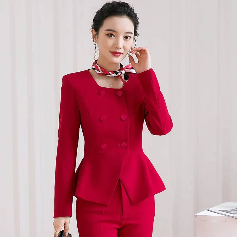 Women'S Formal Wear Pantsuits - Blazer eleganti da lavoro da donna,
