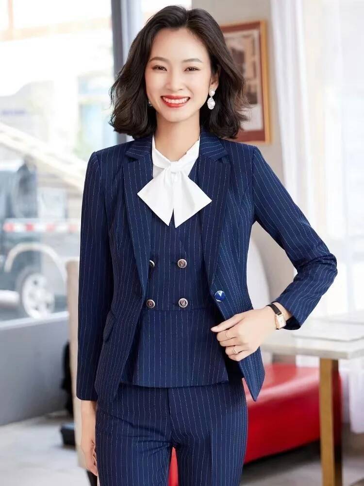 Women'S Formal Wear Pantsuits - Abiti da lavoro formali a righe