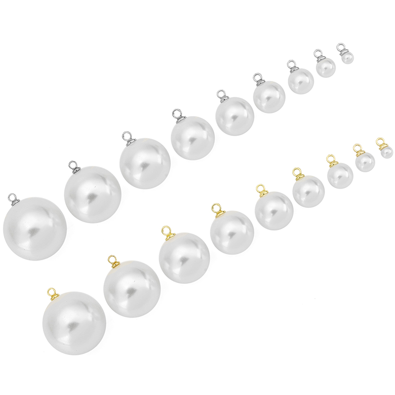Pearl Earring Stud - 20 pz Perle Imitazione Ciondoli Orecchini