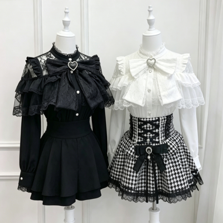 Japanese Women Formal Wear - Camicetta Lolita Giapponese Kawaii da Donna,