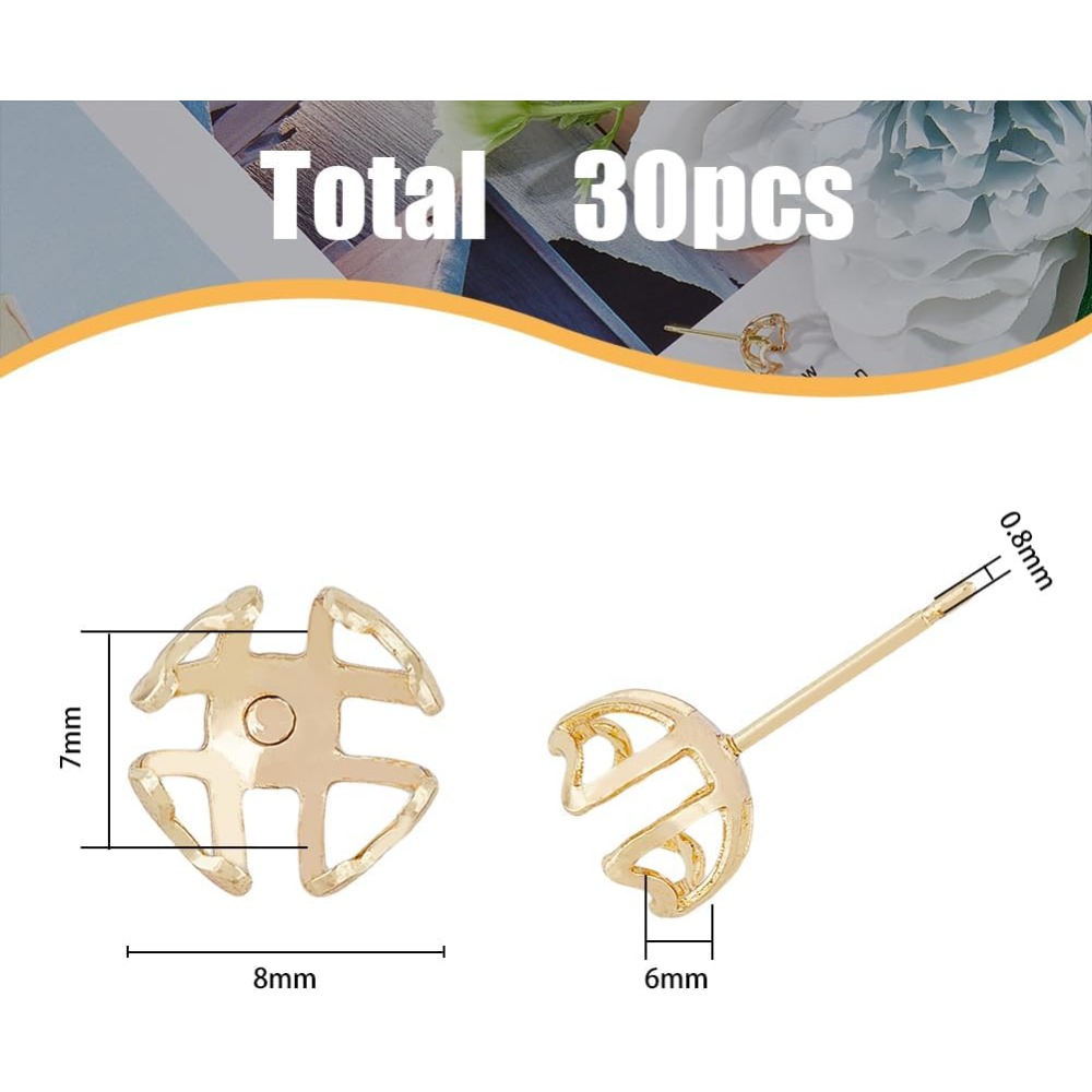 30 pezzi di montaggio per orec - Pearl Earring Stud recensione e prezzo