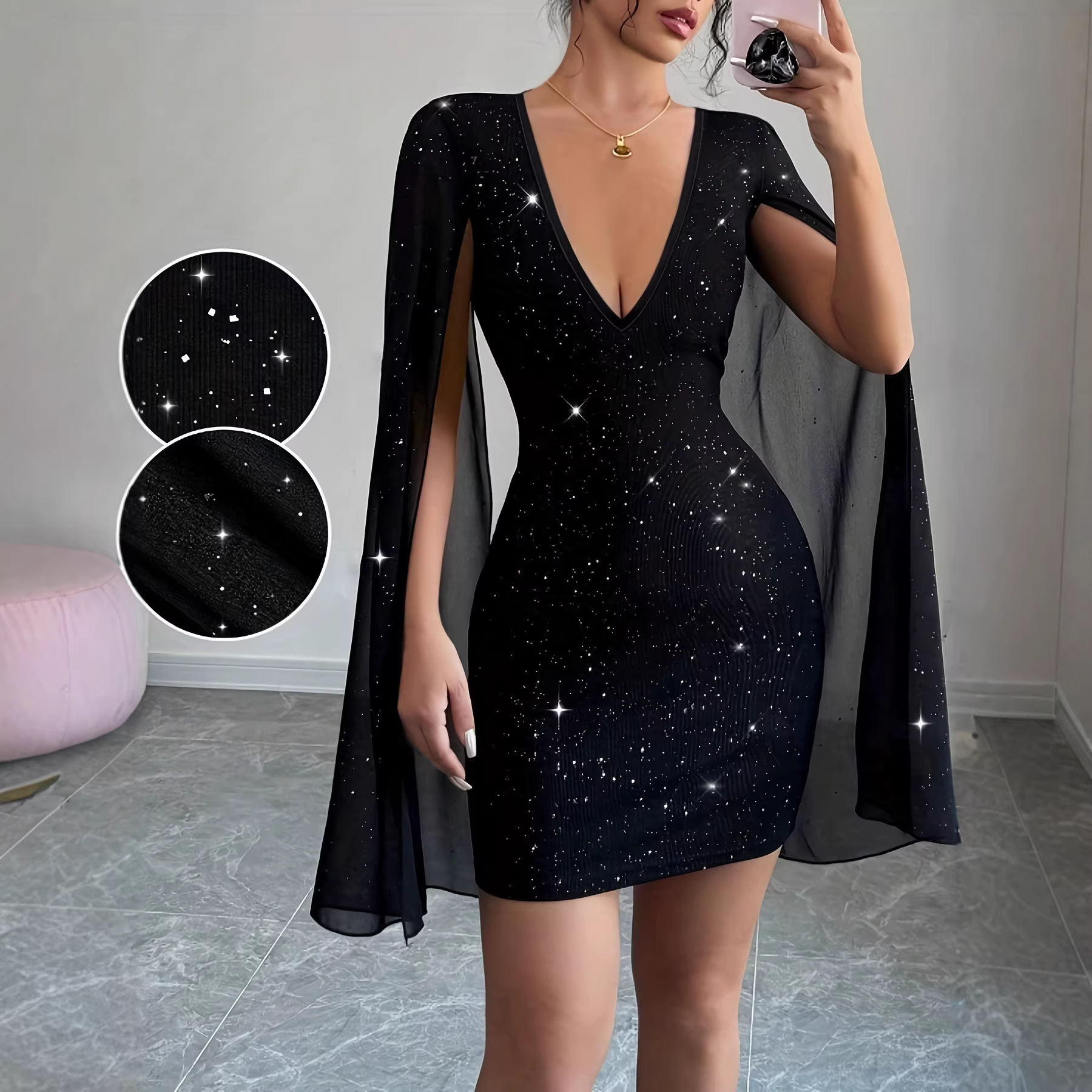 Abito Midi Aderente con Scollo - Women Formal Wear For Party recensione e prezzo
