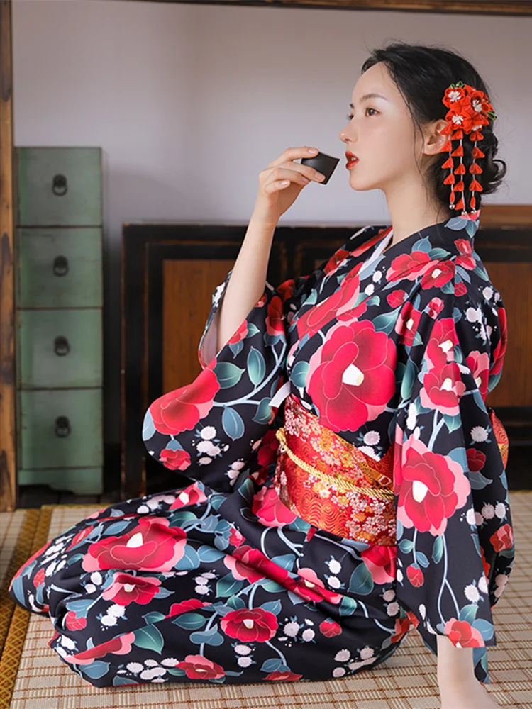 Abito lungo da donna con stamp - Japanese Women Formal Wear recensione e prezzo