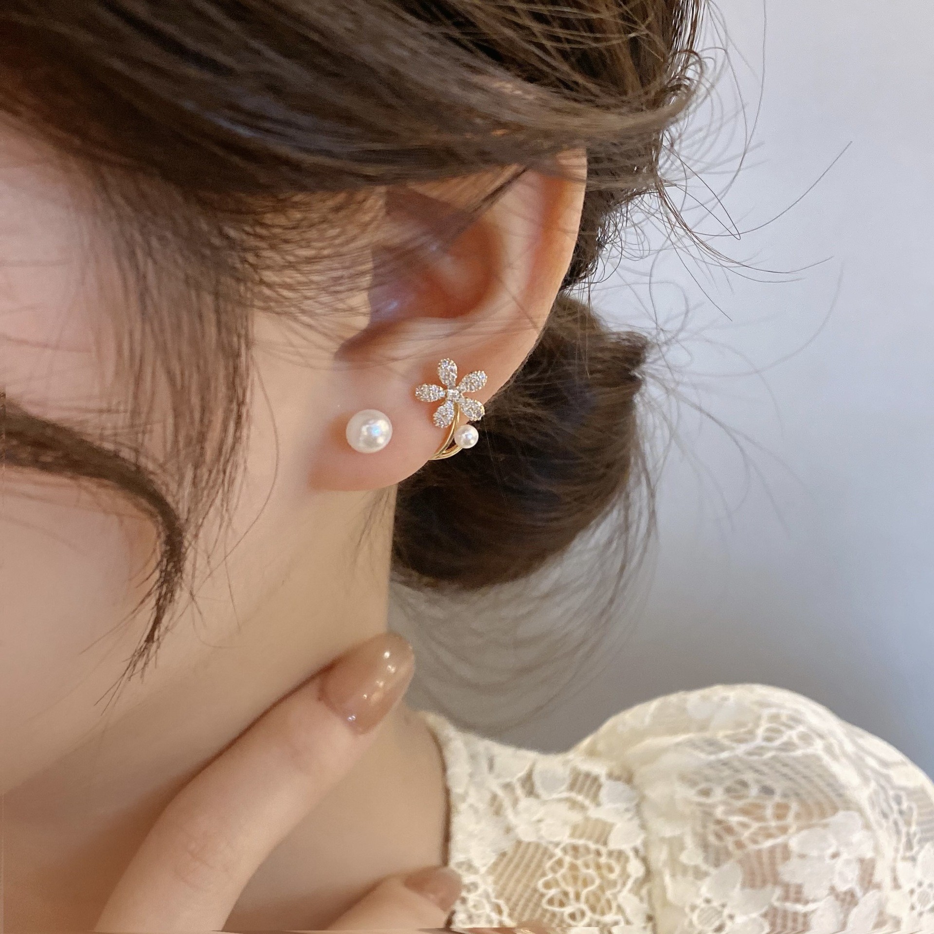 925 ago d'argento moda coreana - Pearl Earring Stud recensione e prezzo