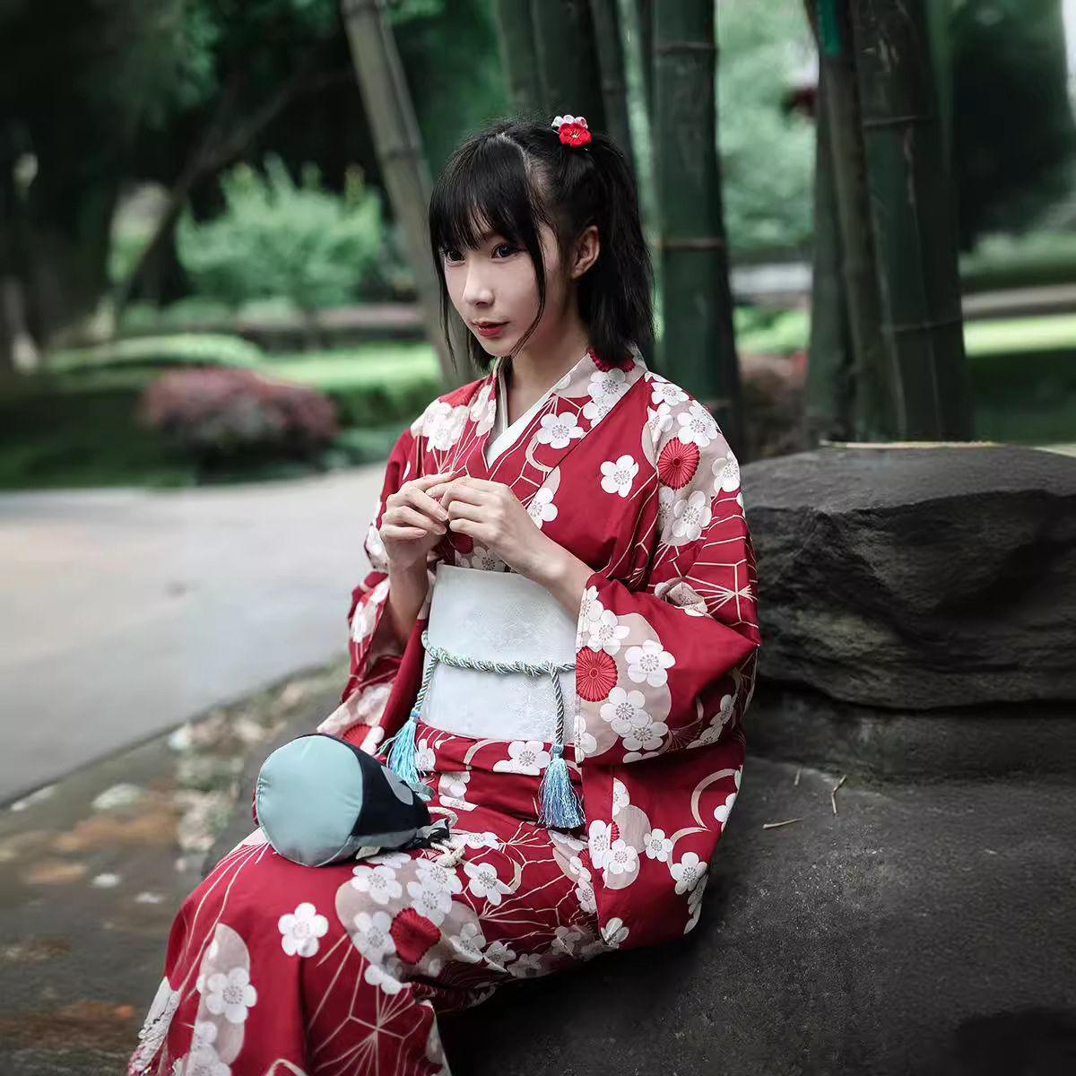 Kimono Yukata Giapponese Rosso - Japanese Women Formal Wear recensione e prezzo