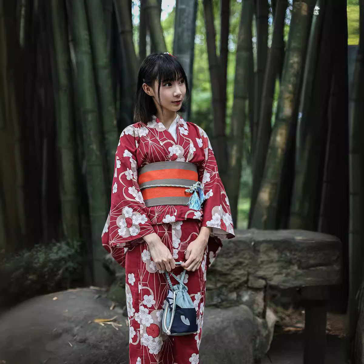 Kimono Yukata Giapponese Rosso - Japanese Women Formal Wear recensione e prezzo