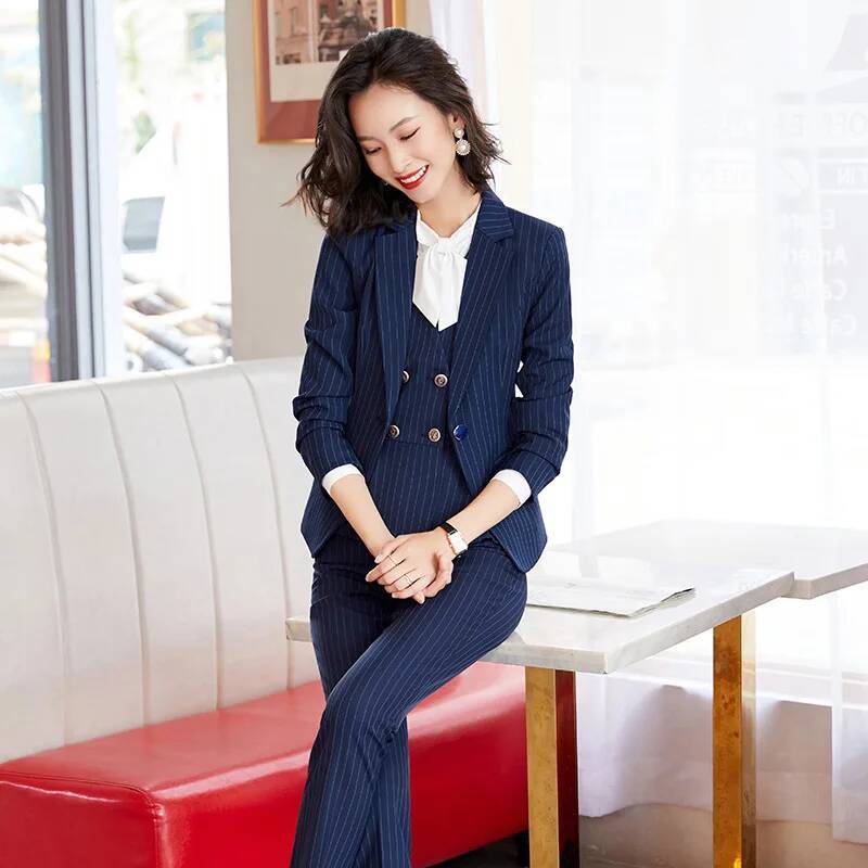 Abiti da lavoro formali a righ - Women'S Formal Wear Pantsuits recensione e prezzo