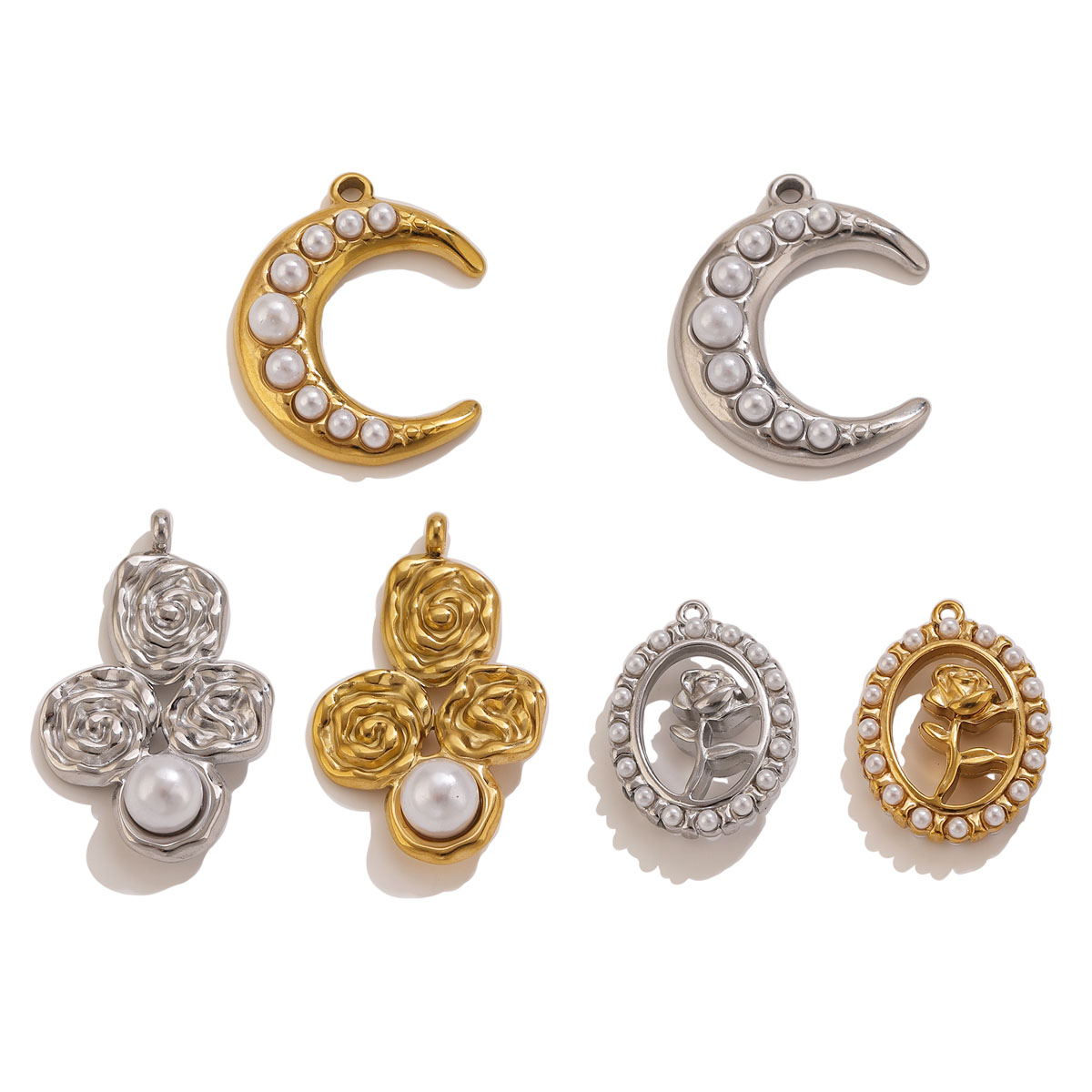 5 Pezzi Ciondoli a Forma di Lu - Pearl Earring Stud recensione e prezzo
