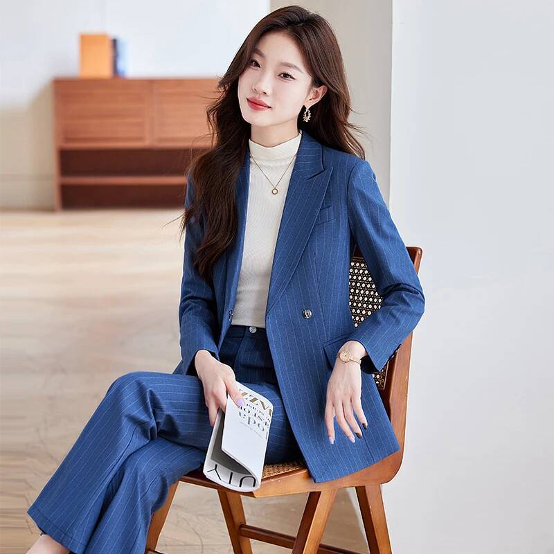 Pantaloni formali a righe eleg - Women'S Formal Wear Pantsuits recensione e prezzo