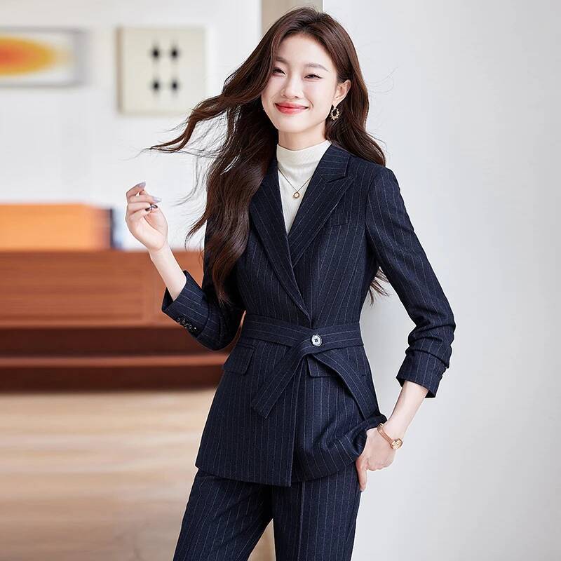 Pantaloni formali a righe eleg - Women'S Formal Wear Pantsuits recensione e prezzo