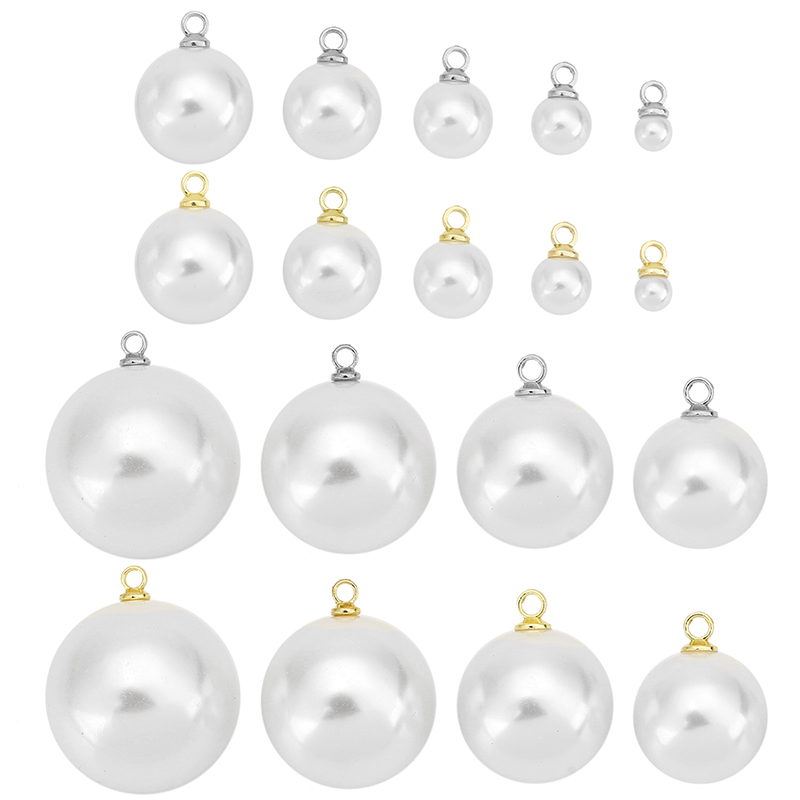 20 pz Perle Imitazione Ciondol - Pearl Earring Stud recensione e prezzo